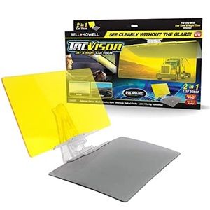Bell + Howell Tacvisor for Day and Night, Anti-Reflective Car Visor, UV-Filterin